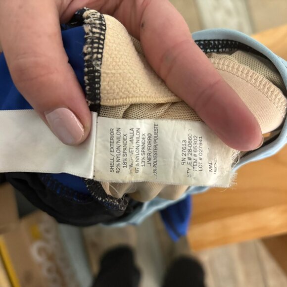 Inches Off One Piece Swimsuit Plus 16 Blue Racer Back Tummy Control Slimming - Picture 12 of 12